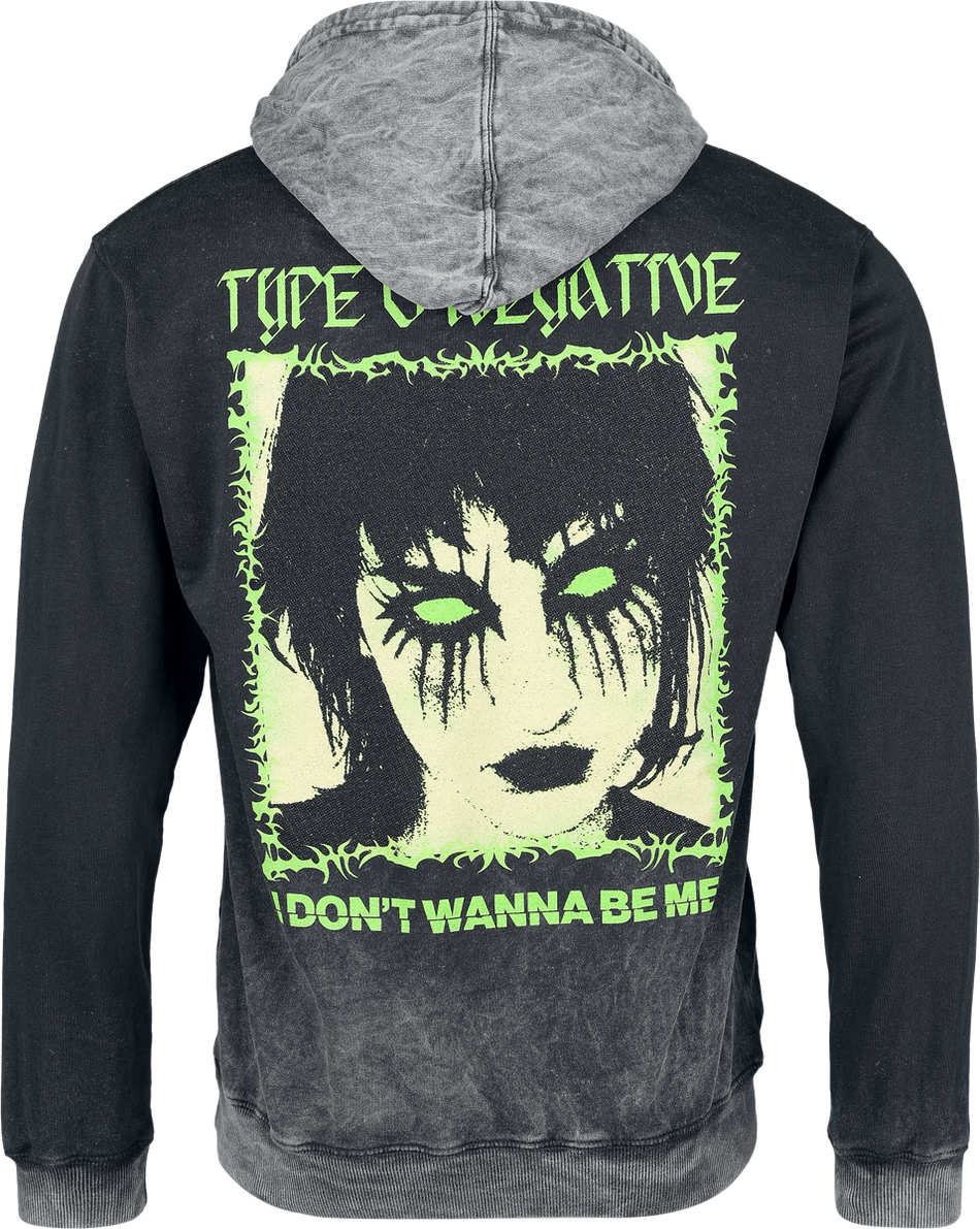 Sweat-shirt à capuche  de Type O Negative - I Don't Wanna - S à XXL - pour Homme - gris - Type O Negative - View 2