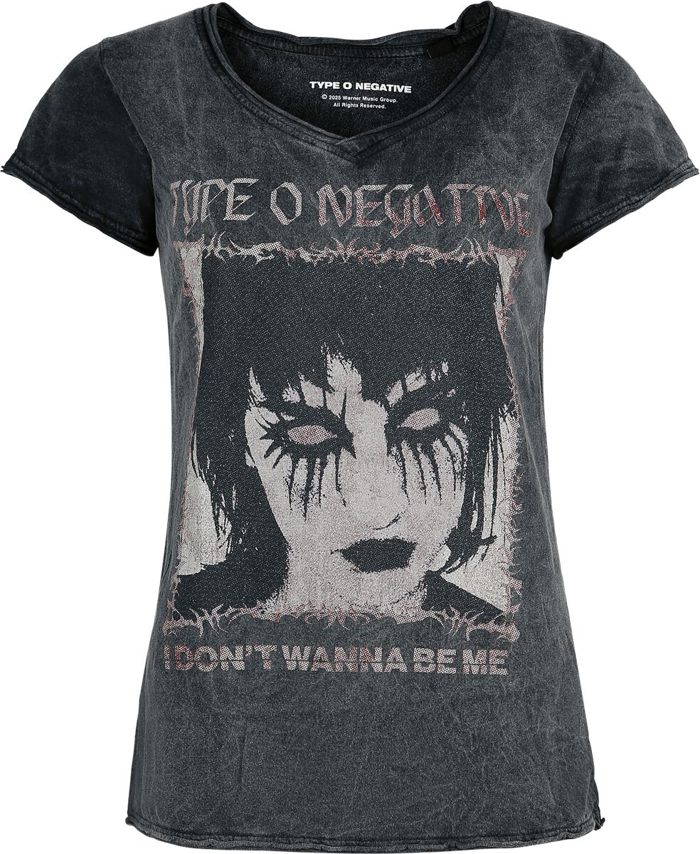 T-Shirt Manches courtes  de Type O Negative - I Don't Wanna - S à XXL - pour Femme - anthracite - Type O Negative