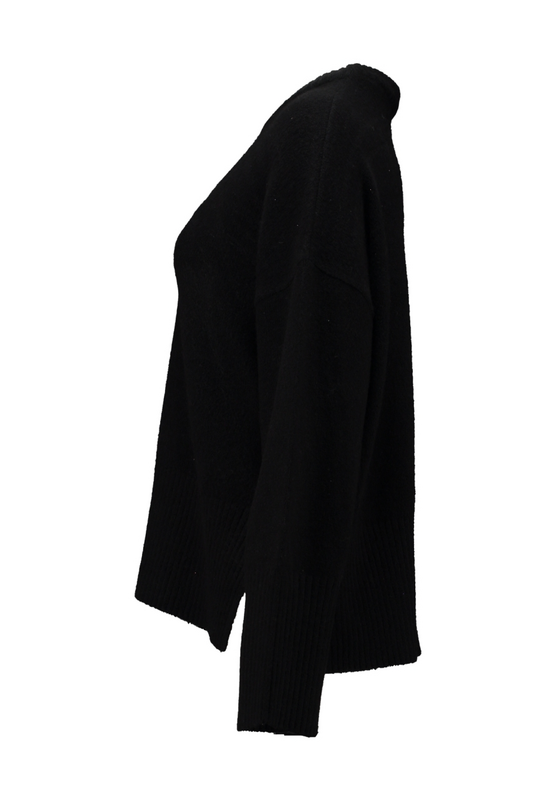 Pull tricoté  de Hailys - LS P SK DO44ROTHEA - XS à XXL - pour Femme - noir - Hailys - View 2