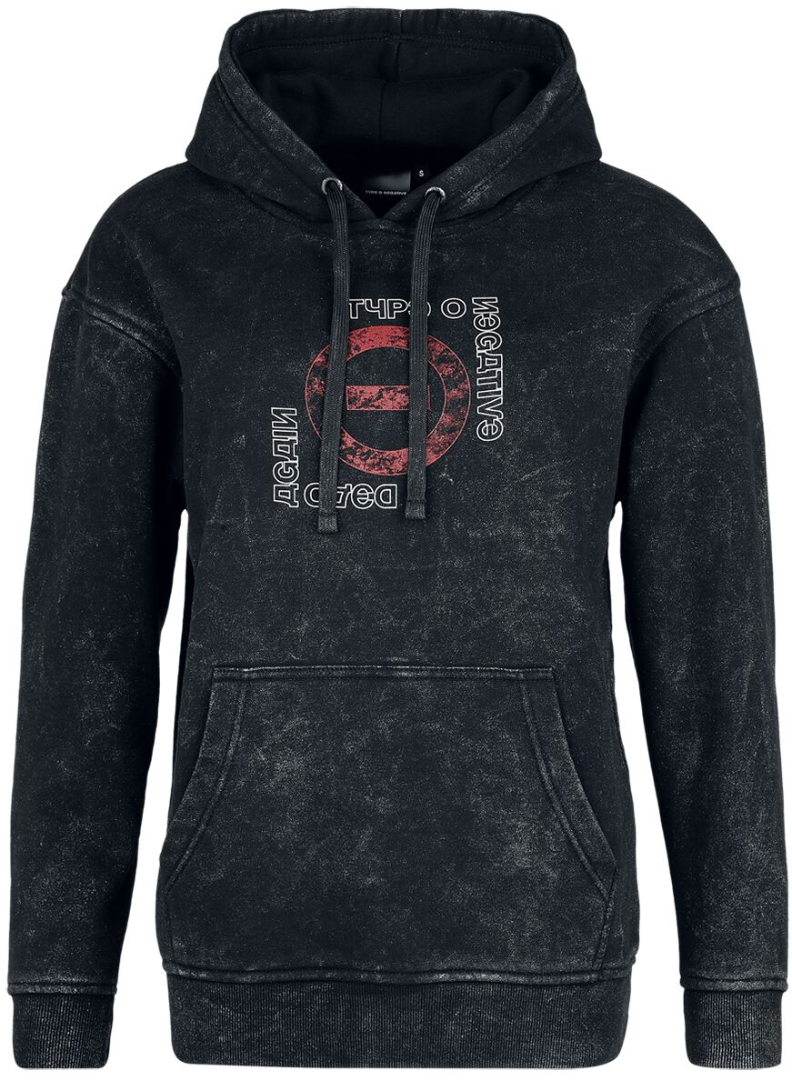 Sweat-shirt à capuche  de Type O Negative - Rasputin - S à XXL - pour Femme - noir/argent - Type O Negative
