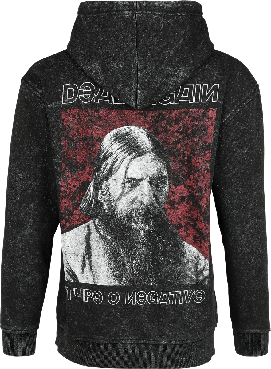 Sweat-shirt à capuche  de Type O Negative - Rasputin - S à XXL - pour Femme - noir/argent - Type O Negative - View 2
