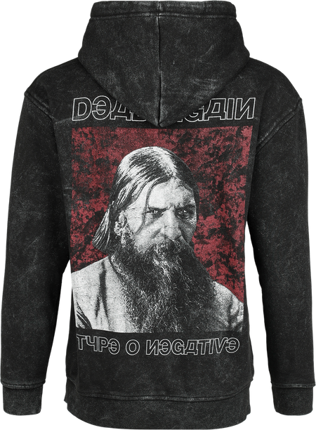 Sweat-shirt à capuche  de Type O Negative - Rasputin - S à XXL - pour Femme - noir/argent - Type O Negative - View 2