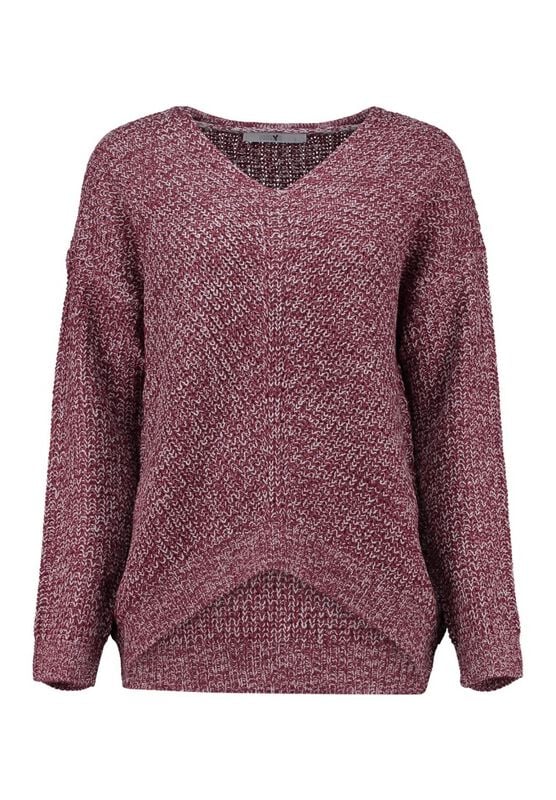 Pull tricoté  de Hailys - LS P VK PI44PA - XS à XXL - pour Femme - bordeaux - Hailys