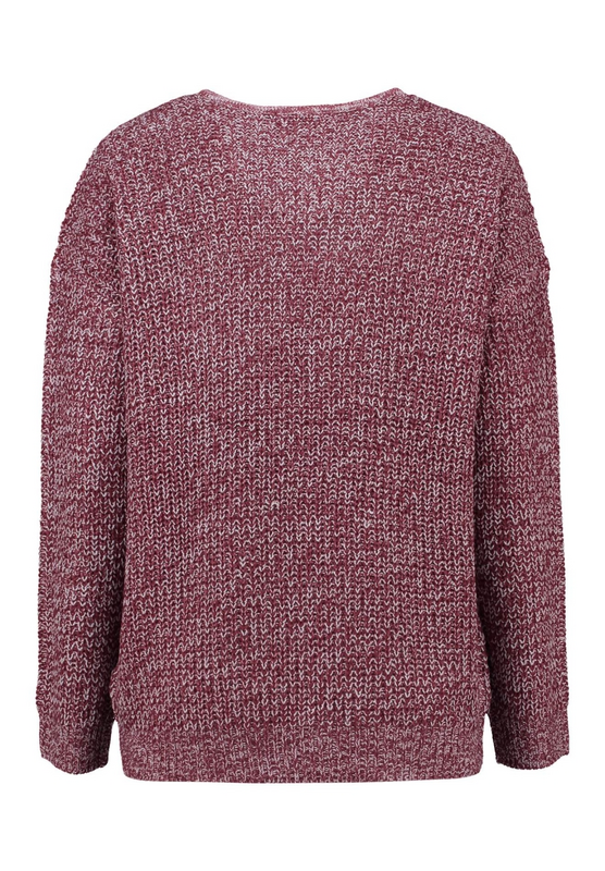 Pull tricoté  de Hailys - LS P VK PI44PA - XS à XXL - pour Femme - bordeaux - Hailys - View 2