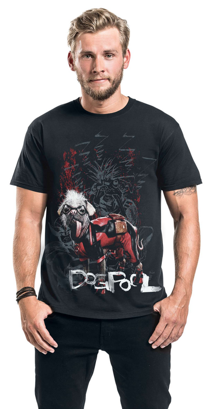 T-Shirt Manches courtes Disney de Deadpool - Dogpool - S à 3XL - pour Homme - noir - Deadpool - View 2