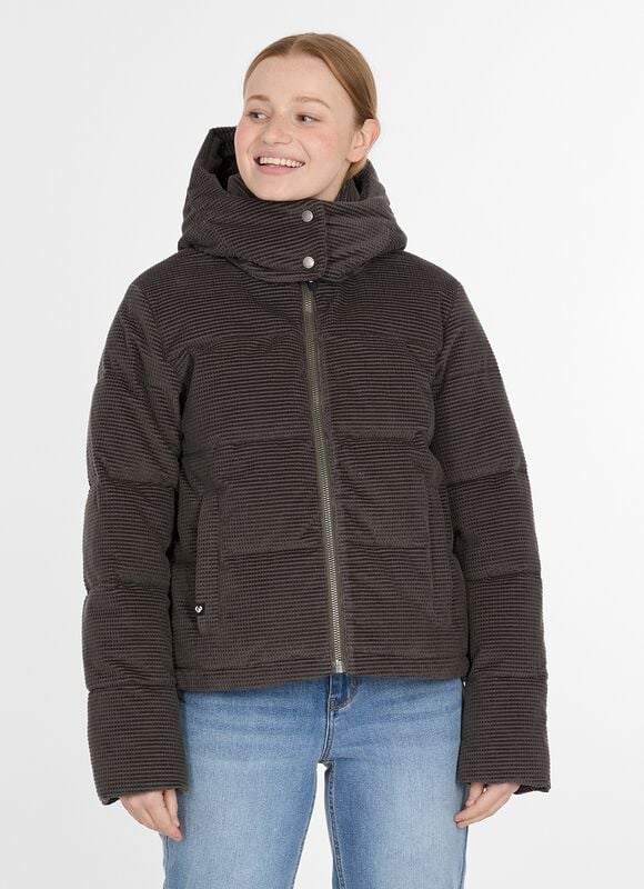 Veste d'hiver  de Ragwear - Roobie Cordy - S à XL - pour Femme - gris foncé - Ragwear