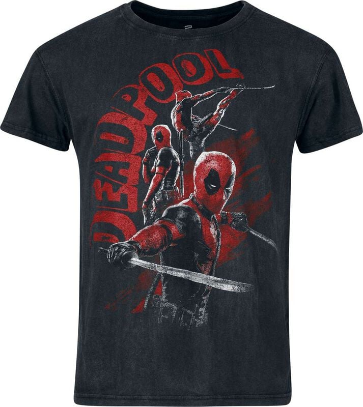 T-Shirt Manches courtes Disney de Deadpool - Deadpool & Wolverine - Chimichangas - S à 3XL - pour Homme - noir - Deadpool