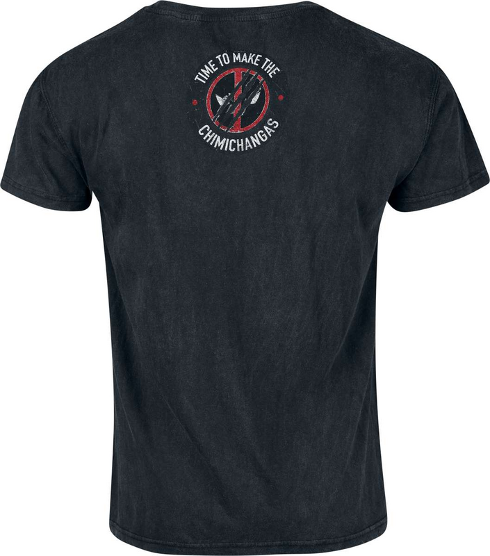 T-Shirt Manches courtes Disney de Deadpool - Deadpool & Wolverine - Chimichangas - S à 3XL - pour Homme - noir - Deadpool - View 2
