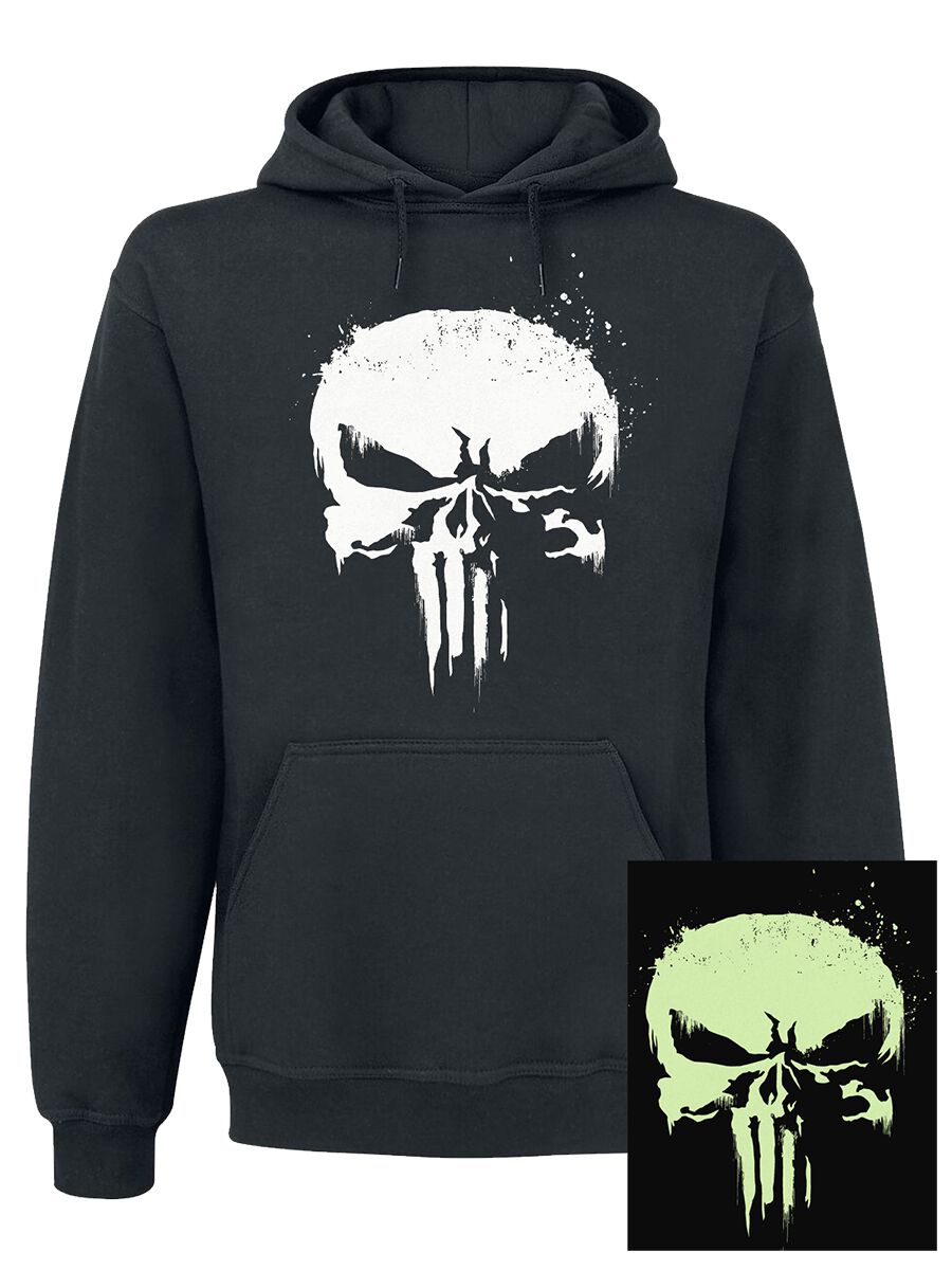 Pull tricoté Disney de The Punisher - Crâne - Brille dans le noir - S à XXL - pour Homme - noir - The Punisher