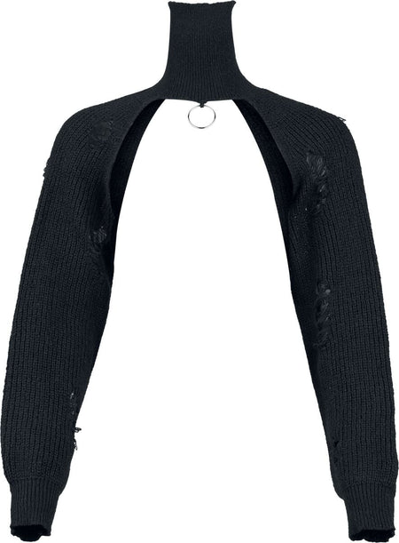 Pull tricoté Gothic de Banned Alternative - Damara Jumper - S à 4XL - pour Femme - noir - Banned Alternative