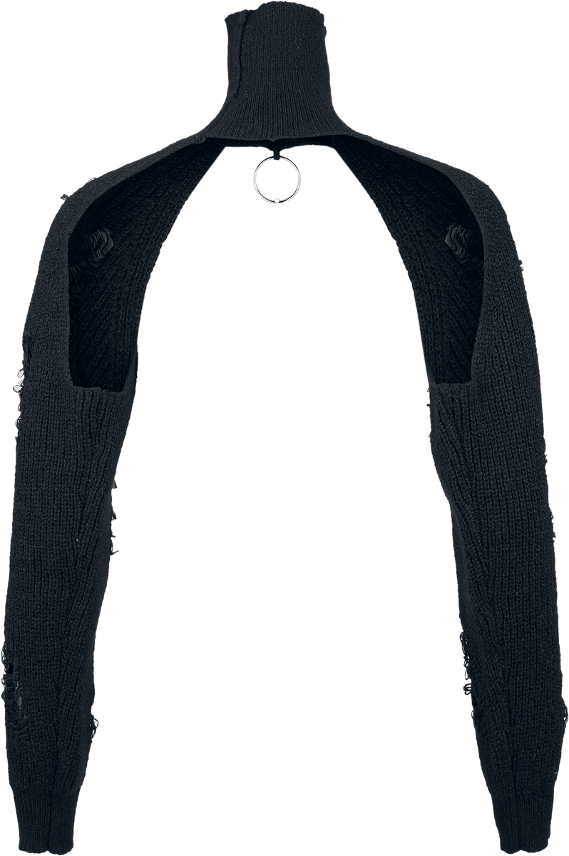 Pull tricoté Gothic de Banned Alternative - Damara Jumper - S à 4XL - pour Femme - noir - Banned Alternative - View 2