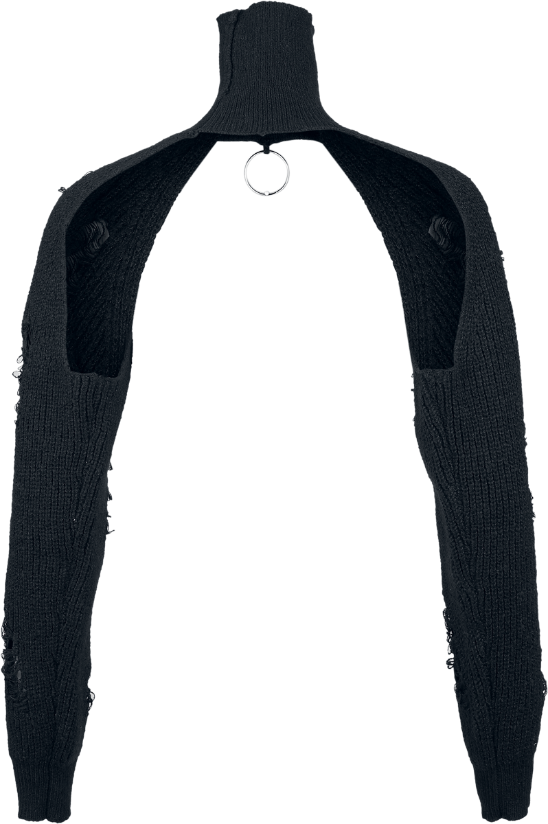 Pull tricoté Gothic de Banned Alternative - Damara Jumper - S à 4XL - pour Femme - noir - Banned Alternative - View 2