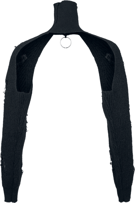 Pull tricoté Gothic de Banned Alternative - Damara Jumper - S à 4XL - pour Femme - noir - Banned Alternative - View 2