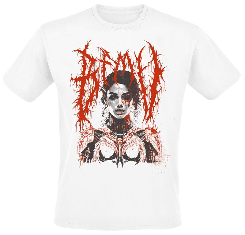 T-Shirt Manches courtes  de Bullet For My Valentine - Robotic Woman - S à 4XL - pour Homme - blanc - Bullet For My Valentine