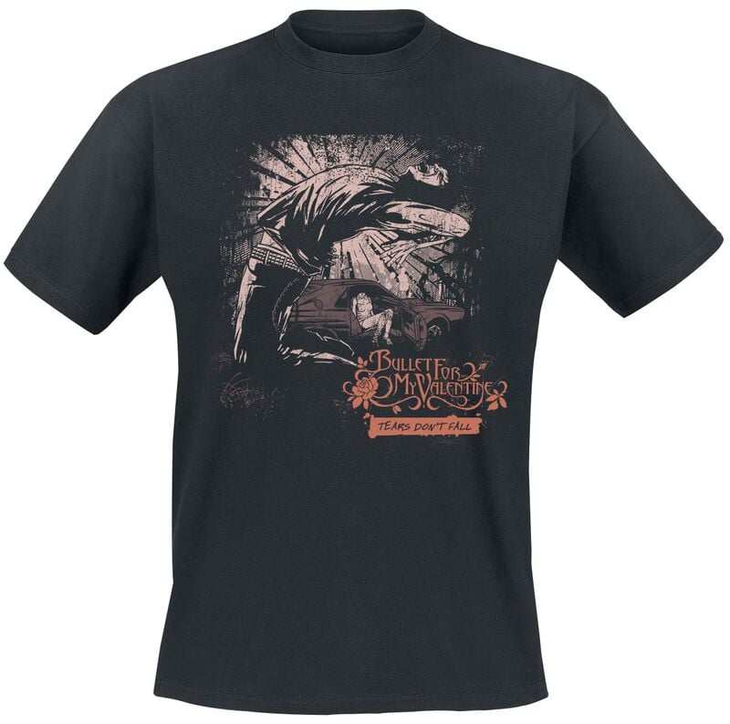 T-Shirt Manches courtes  de Bullet For My Valentine - Tears Don't Fall - M à 3XL - pour Homme - noir - Bullet For My Valentine