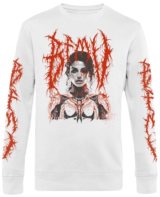 T-shirt manches longues  de Bullet For My Valentine - Robotic Woman - S à XXL - pour Homme - blanc - Bullet For My Valentine