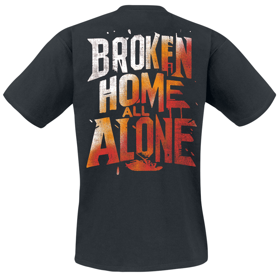T-Shirt Manches courtes  de Papa Roach - Broken home - S à XXL - pour Homme - noir - Papa Roach - View 2