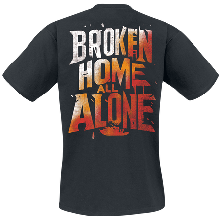 T-Shirt Manches courtes  de Papa Roach - Broken home - S à M - pour Homme - noir - Papa Roach - View 2
