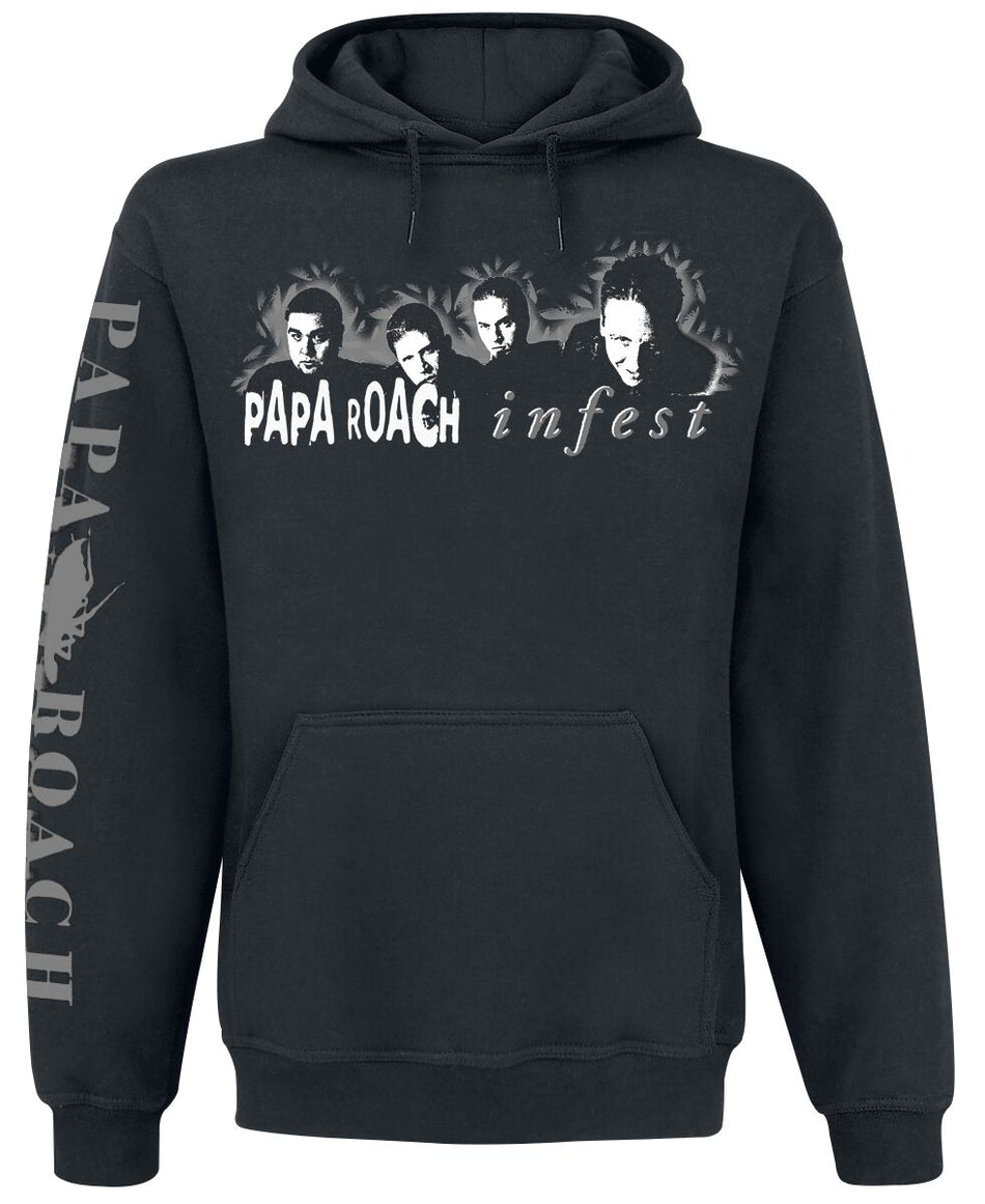 Sweat-shirt à capuche  de Papa Roach - Infest Photo - S à XXL - pour Homme - noir - Papa Roach