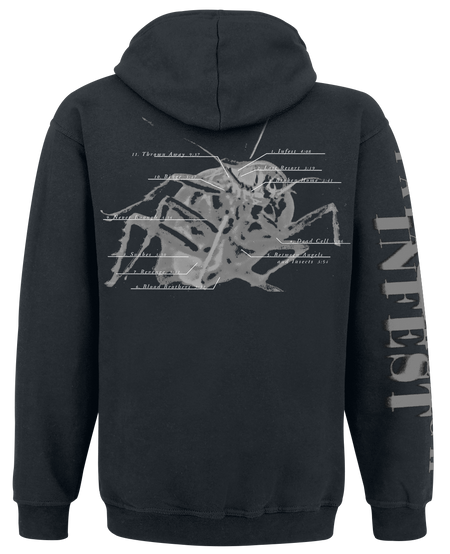 Sweat-shirt à capuche  de Papa Roach - Infest Photo - S à XXL - pour Homme - noir - Papa Roach - View 2