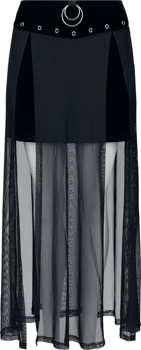 Jupe courte Gothic de Banned Alternative - Obsidian - Jupe - XS à M - pour Femme - noir - Banned Alternative