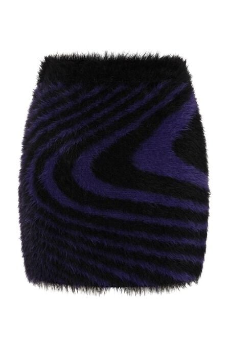 Jupe courte Gothic de Banned Alternative - Daphne Skirt - S à XL - pour Femme - noir/lilas - Banned Alternative