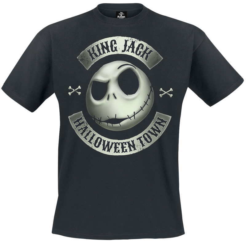 T-Shirt Manches courtes Disney de L'Étrange Noël De Monsieur Jack - Jack - Glow - S à 3XL - pour Homme - noir - L'Étrange Noël De Monsieur Jack - View 2
