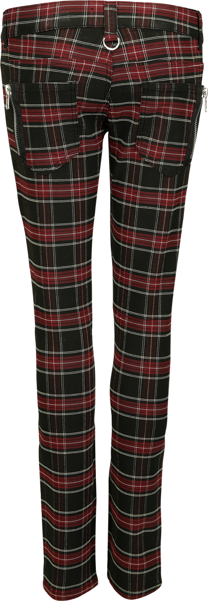 Pantalon en toile  de Banned Alternative - Pantalon Forever Yours - XS à S - pour Femme - noir/rouge - Banned Alternative - View 2