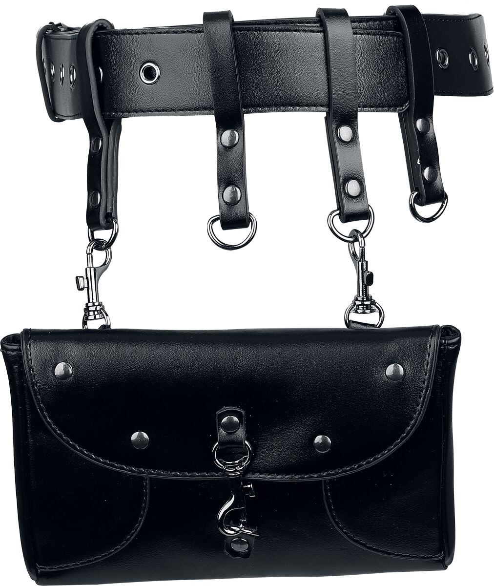 Ceinture Gothic de Banned Alternative - Shadow Pouch Belt - pour Femme - noir - Banned Alternative