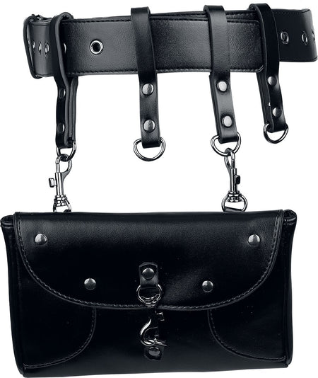 Ceinture Gothic de Banned Alternative - Shadow Pouch Belt - pour Femme - noir - Banned Alternative