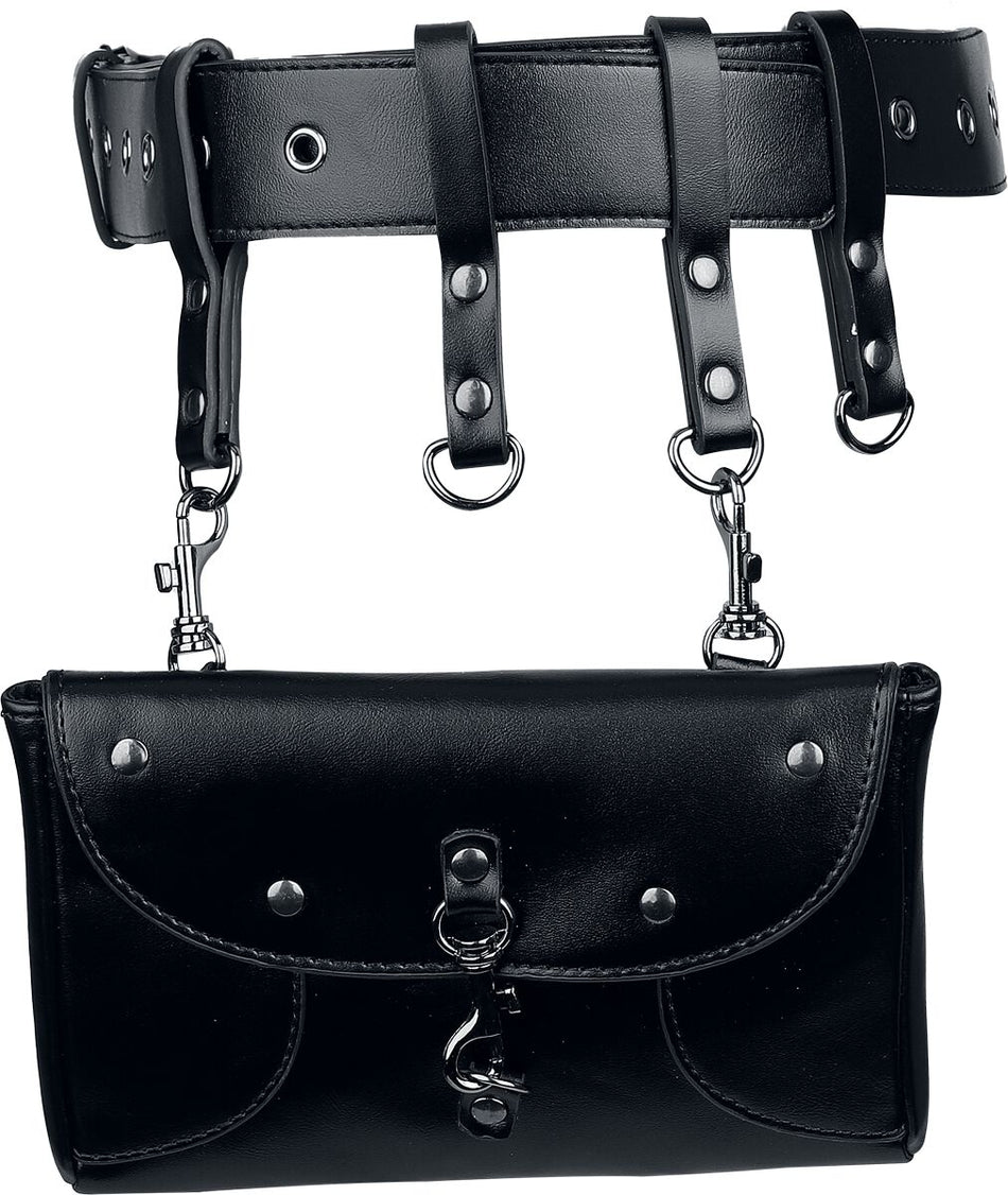 Ceinture Gothic de Banned Alternative - Shadow Pouch Belt - pour Femme - noir - Banned Alternative