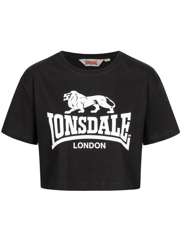 T-Shirt Manches courtes  de Lonsdale London - Gutch Common - L à XXL - pour Femme - noir - Lonsdale London