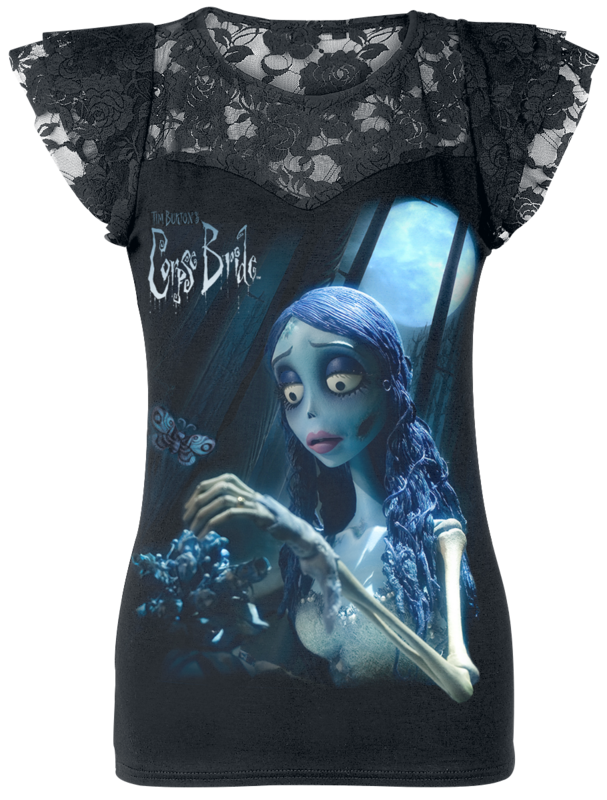 T-Shirt Manches courtes  de Les Noces Funèbres - Emily - Glow In The Dark - S à XXL - pour Femme - noir - Les Noces Funèbres - View 2