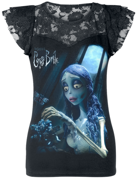 T-Shirt Manches courtes  de Les Noces Funèbres - Emily - Glow In The Dark - S à XXL - pour Femme - noir - Les Noces Funèbres - View 2