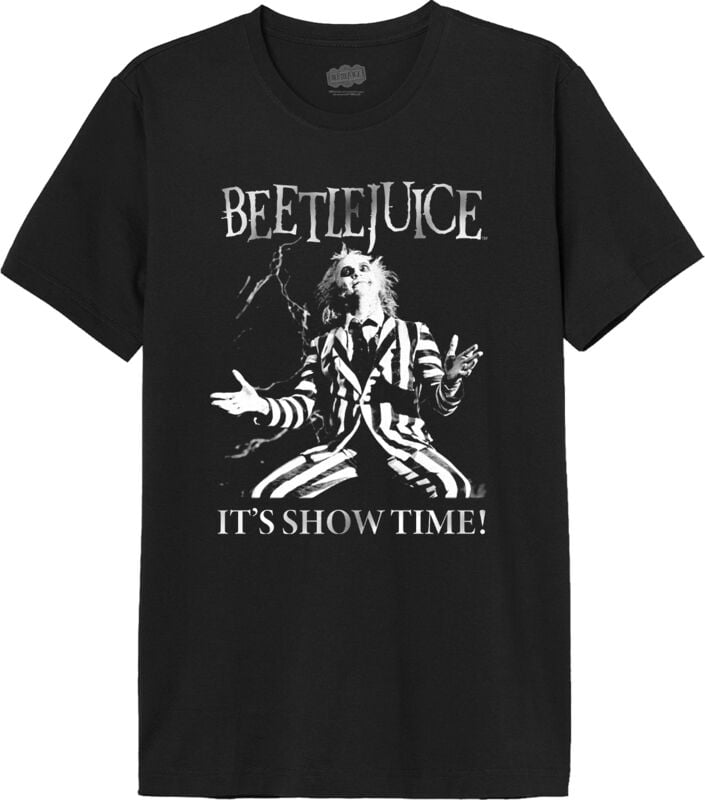 T-Shirt Manches courtes  de Beetlejuice - It´s Show Time! - S à XXL - pour Homme - noir - Beetlejuice