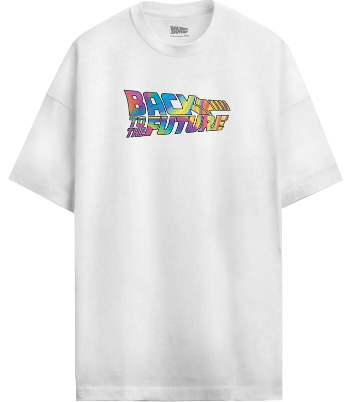 T-Shirt Oversize  de Retour Vers Le Futur - Hoverboard Far Out! - Oversize - M à XXL - pour Homme - blanc - Retour Vers Le Futur