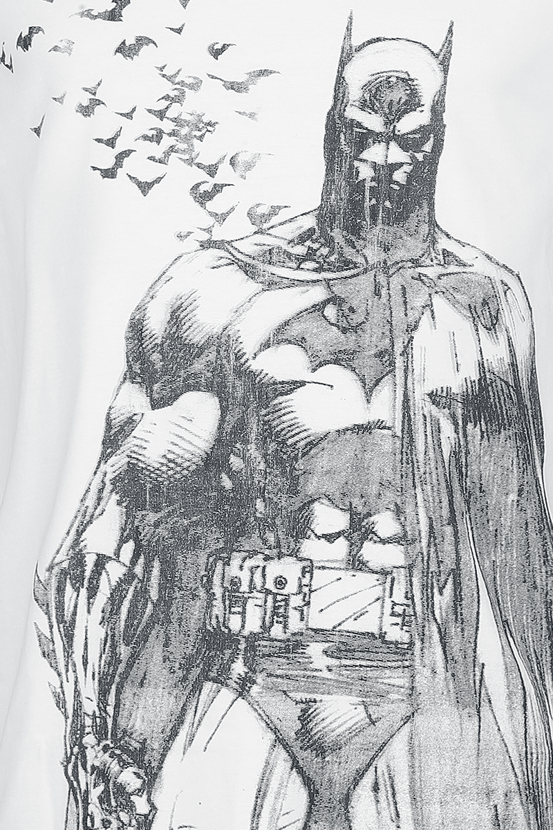 T-Shirt Manches courtes  de Batman - Batman's Fly - S à XXL - pour Homme - blanc - Batman - View 2