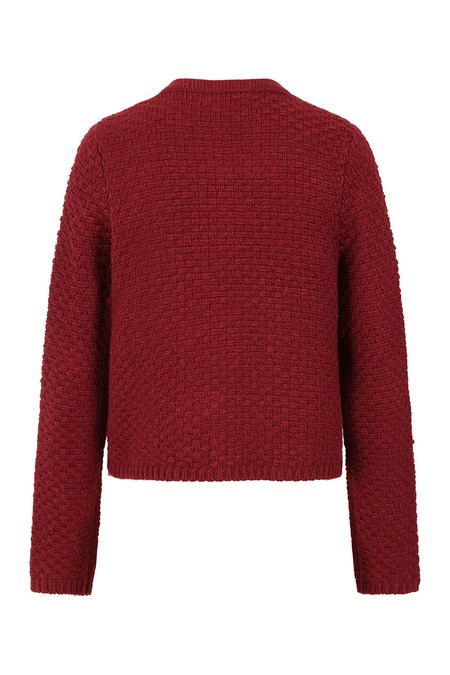 Gilets & Ponchos Rockabilly de Banned Retro - Victoria - Gilet Laine Mélangée - S à 4XL - pour Femme - rouge - Banned Retro - View 2