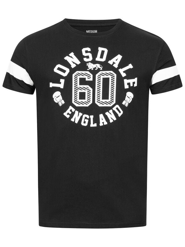 T-Shirt Manches courtes  de Lonsdale London - Askerswell - S à M - pour Homme - noir - Lonsdale London
