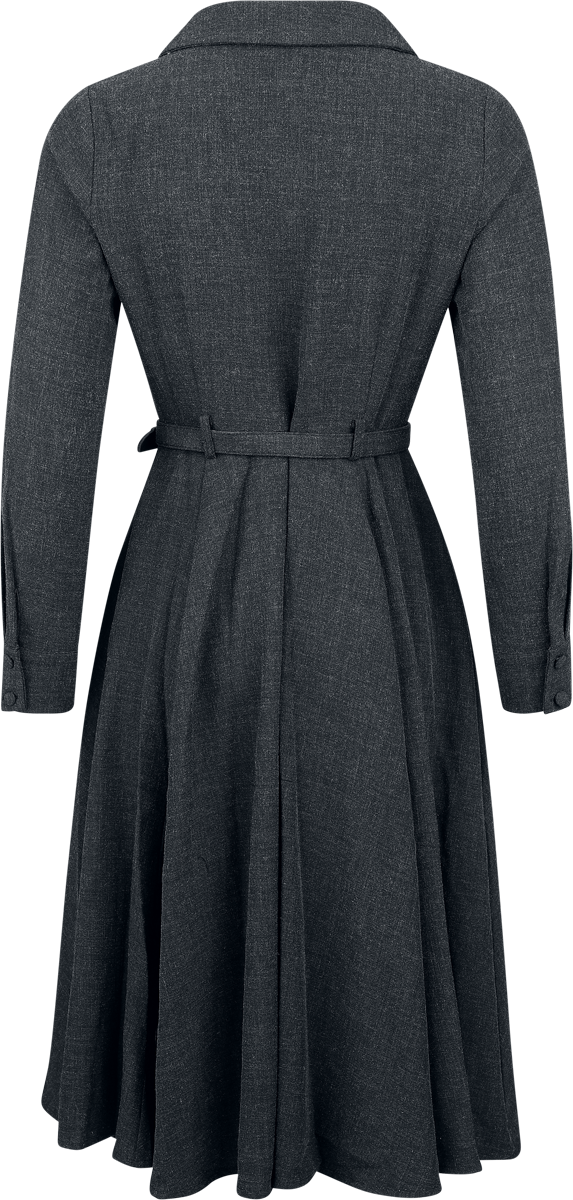 Robe mi-longue Rockabilly de Banned Retro - Marigold Dress - XS à 4XL - pour Femme - noir - Banned Retro - View 2