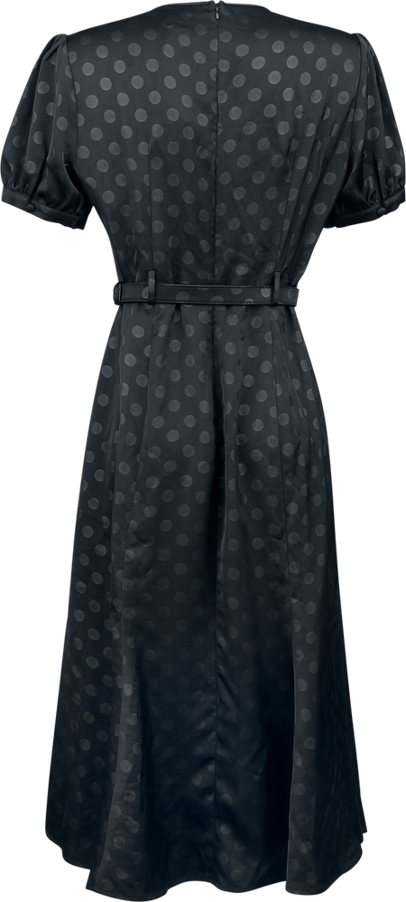 Robe longue Rockabilly de Banned Retro - Iris - Robe à Pois - XS à XXL - pour Femme - noir - Banned Retro - View 2