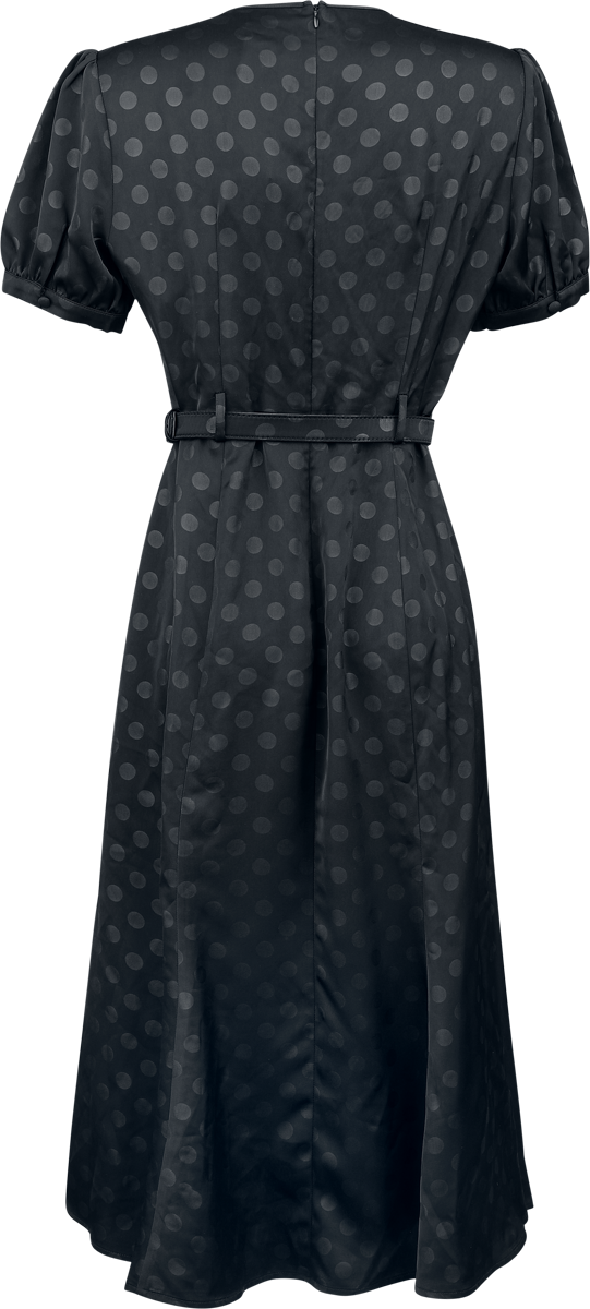 Robe longue Rockabilly de Banned Retro - Iris - Robe à Pois - XS à XXL - pour Femme - noir - Banned Retro - View 2