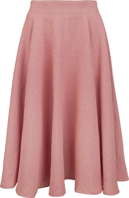 Jupe mi-longue Rockabilly de Banned Retro - Cary Texture Skirt - XS à XXL - pour Femme - rose clair - Banned Retro