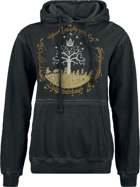 Sweat-shirt à capuche  de Le Seigneur Des Anneaux - The Journey - S à XXL - pour Femme - anthracite - Le Seigneur Des Anneaux