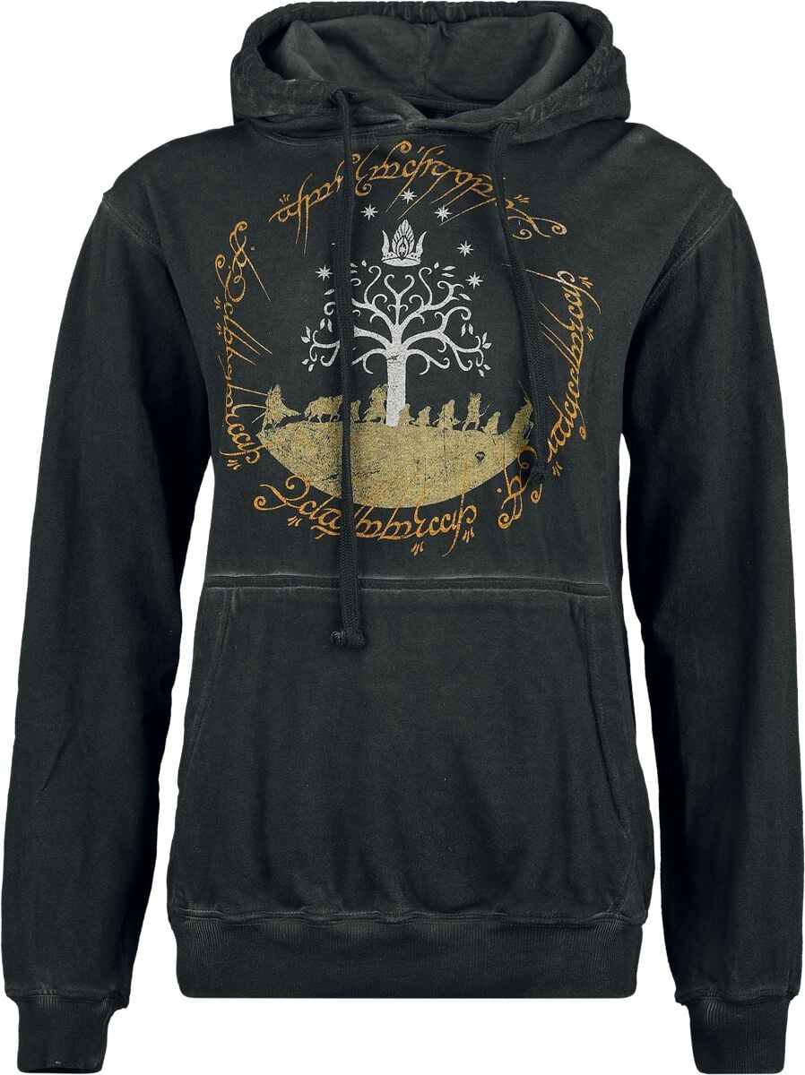 Sweat-shirt à capuche  de Le Seigneur Des Anneaux - The Journey - S à XXL - pour Femme - anthracite - Le Seigneur Des Anneaux