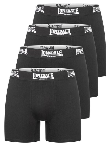 Boxer  de Lonsdale London - West Challow (Lot de 4) - S à 3XL - pour Homme - noir - Lonsdale London