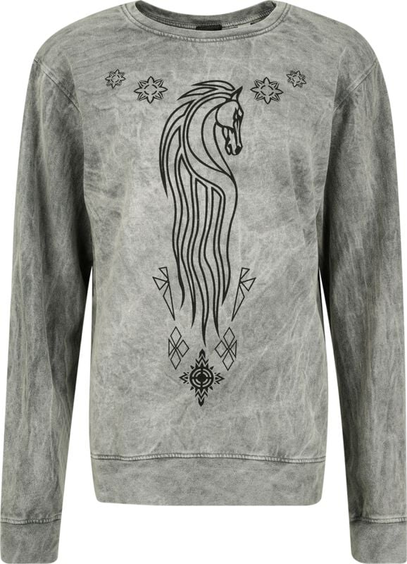 Sweat-shirt  de Le Seigneur Des Anneaux - Rohan - S à XXL - pour Femme - gris - Le Seigneur Des Anneaux
