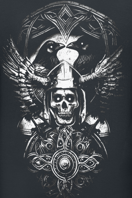 T-Shirt Manches courtes  de Axel Hermann - Crowghost - S à XXL - pour Homme - noir - Axel Hermann - View 2