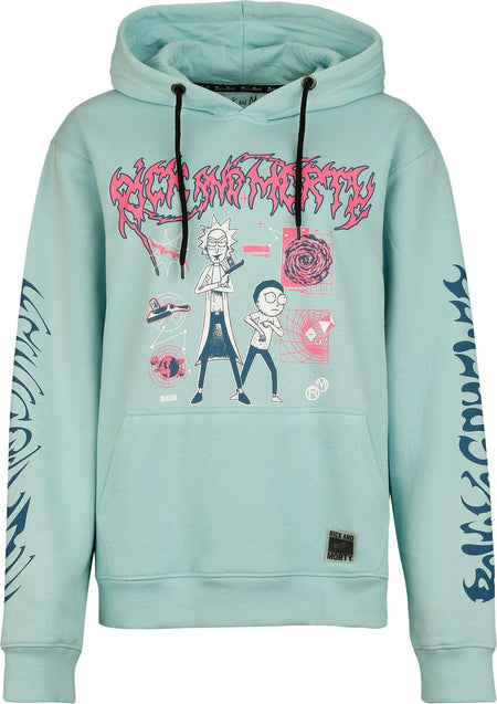 Sweat-shirt à capuche  de Rick & Morty - Rick & Morty - Portail - S à XXL - pour Homme - menthe - Rick & Morty