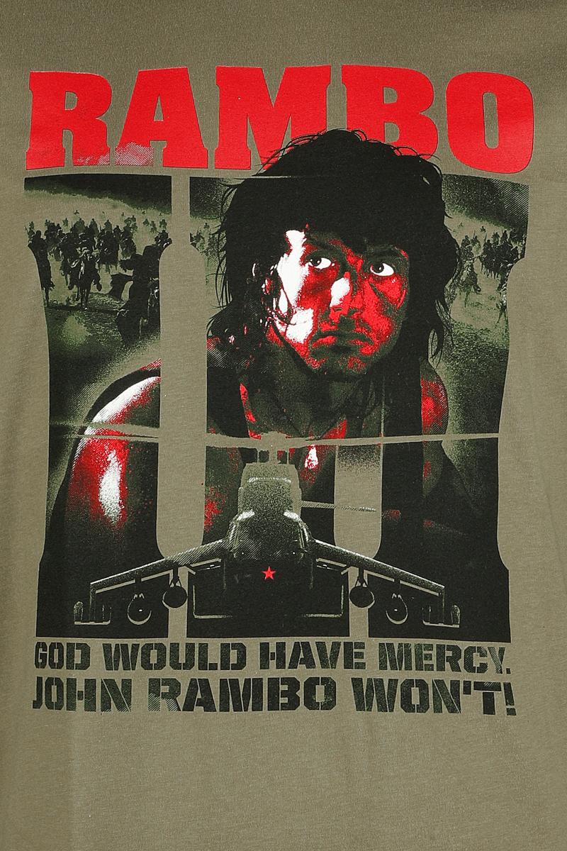 T-Shirt Manches courtes  de Rambo - God would have no mercy - S à XXL - pour Homme - kaki - Rambo - View 2